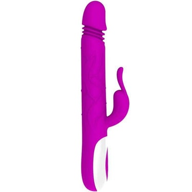 Vibratore Adrian in silicone con vibrazioni potenti e funzioni multifunzionali